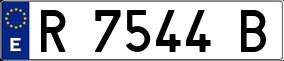 Trailer License Plate